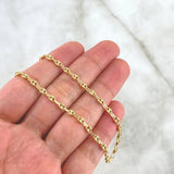 Cadena  GC 5.95gr / 50cm / 3.5mm Diamantada Oro Amarillo 18K *