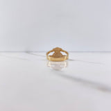 Anillo Oso Ts 3.45gr / T7 / Circones Blancos Dos Oros Amarillo Blanco &