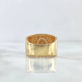 Anillo Caleidoscopio 7.6gr / T7 / Circones Blancos Oro Amarillo ©