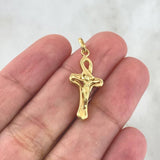 Dije Cristo Cruz Egipcia 1.95gr / 2.8cm Oro Amarillo