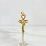 Dije Cristo Cruz Egipcia 1.95gr / 2.8cm Oro Amarillo