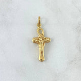 Dije Cristo Cruz Egipcia 1.95gr / 2.8cm Oro Amarillo