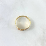 Anillo Sello Oso Doble 1.9gr / T9 1/4 / Texturizado Tres Oros