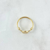 Anillo Virgen Milagrosa 1.35gr / T9 / Nudo Liso Oro Amarillo