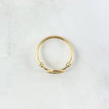 Anillo Sello Fe 1.45gr / T8 3/4 / Nudo Liso Oro Amarillo 18K