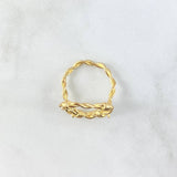 Anillo Corazón Alambrado 4gr / T5 1/2 / Oro Amarillo 18K *