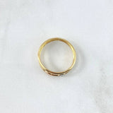 Anillo Doble Linea Granos de Café 1.75gr / T6 3/4 / Lisos Tres Oros ©