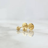 Topos Bola 0.45gr / 3mm Diamantada Oro Amarillo 18K *