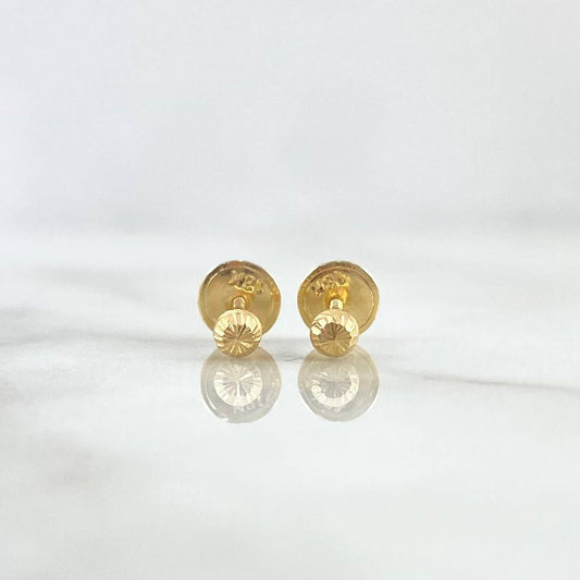 Topos Bola 0.45gr / 3mm Diamantados Oro Amarillo 18K *