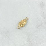 Herraje Virgen Guadalupe 0.25gr / 1.4cm / Silueta Vertical Oro Amarillo 18K