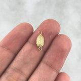 Herraje Virgen Guadalupe 0.25gr / 1.4cm / Silueta Vertical Oro Amarillo 18K