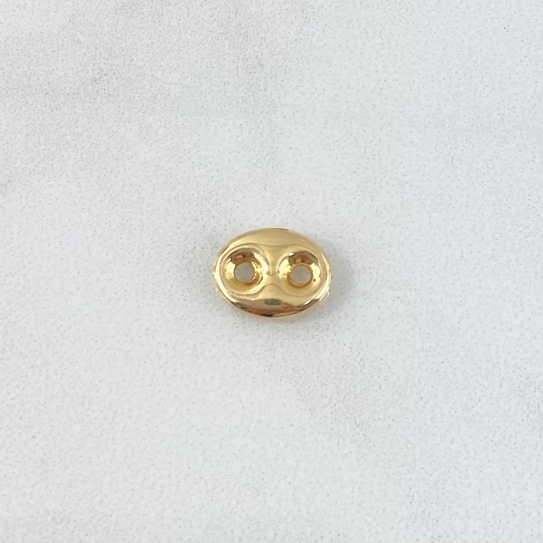 Herraje Eslabon GC 0.3gr / 1cm / Liso Oro Amarillo 18K