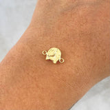 Herraje Caballo Herradura 0.4gr / 1.4cm / Troquelado Oro Amarillo 18K