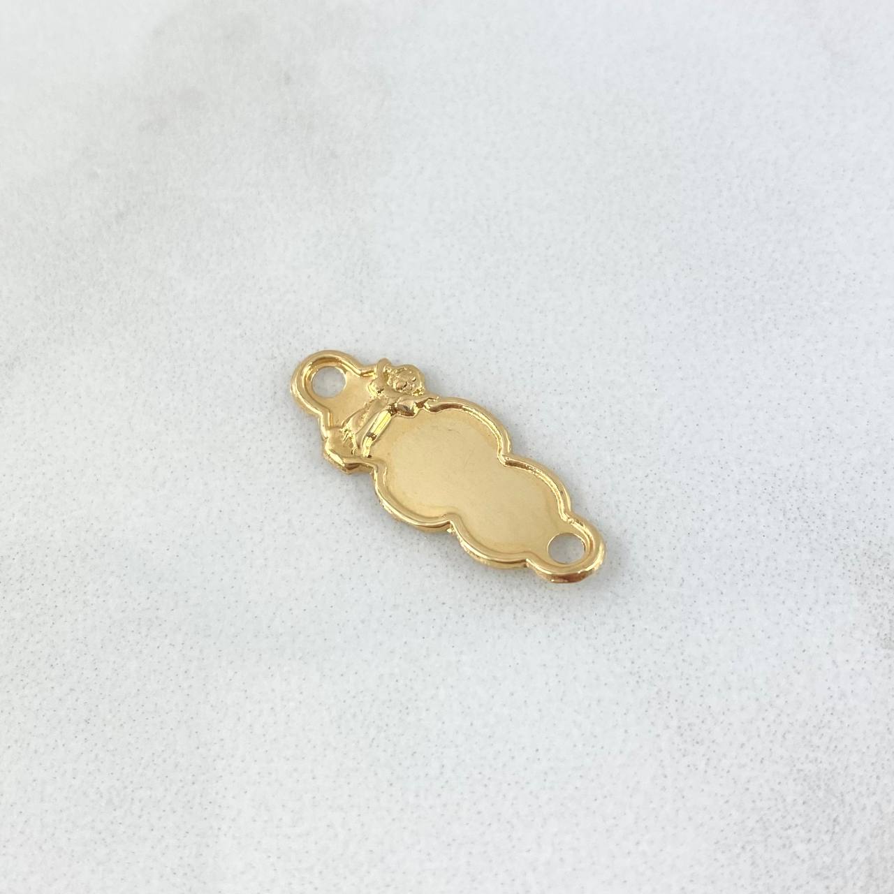 Herraje Placa Nube 0.55gr / 2.2cm / Divino Niño Oro Amarillo 18K