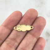 Herraje Placa Nube 0.55gr / 2.2cm / Divino Niño Oro Amarillo 18K