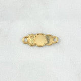 Herraje Placa Nube 0.55gr / 2.2cm / Divino Niño Oro Amarillo 18K