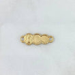 Herraje Placa Nube 0.55gr / 2.2cm / Virgen Milagrosa Ovalada Oro Amarillo 18K *