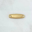 Herraje Placa Ovalada 0.55gr / 2.2cm / Trenzada Oro Amarillo 18K *