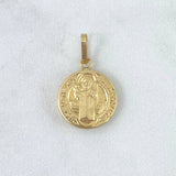 Dije San Benito 0.95gr / 2.2cm / Troquelado Oro Amarillo 18K