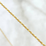 Set Cadena Lazo 0.9gr / 45cm / 1.2mm + Dije Estela Cuarteto 0.35gr / 1.3cm Oro Amarillo 18K (Oferta)