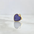 Dije Corazón Morado 0.95gr / 1.6cm / Brillante Electrostático Oro Amarillo 18K *