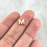 Dije Letra M 0.45gr / 0.5cm / Tambor Oro Amarillo 18K ©