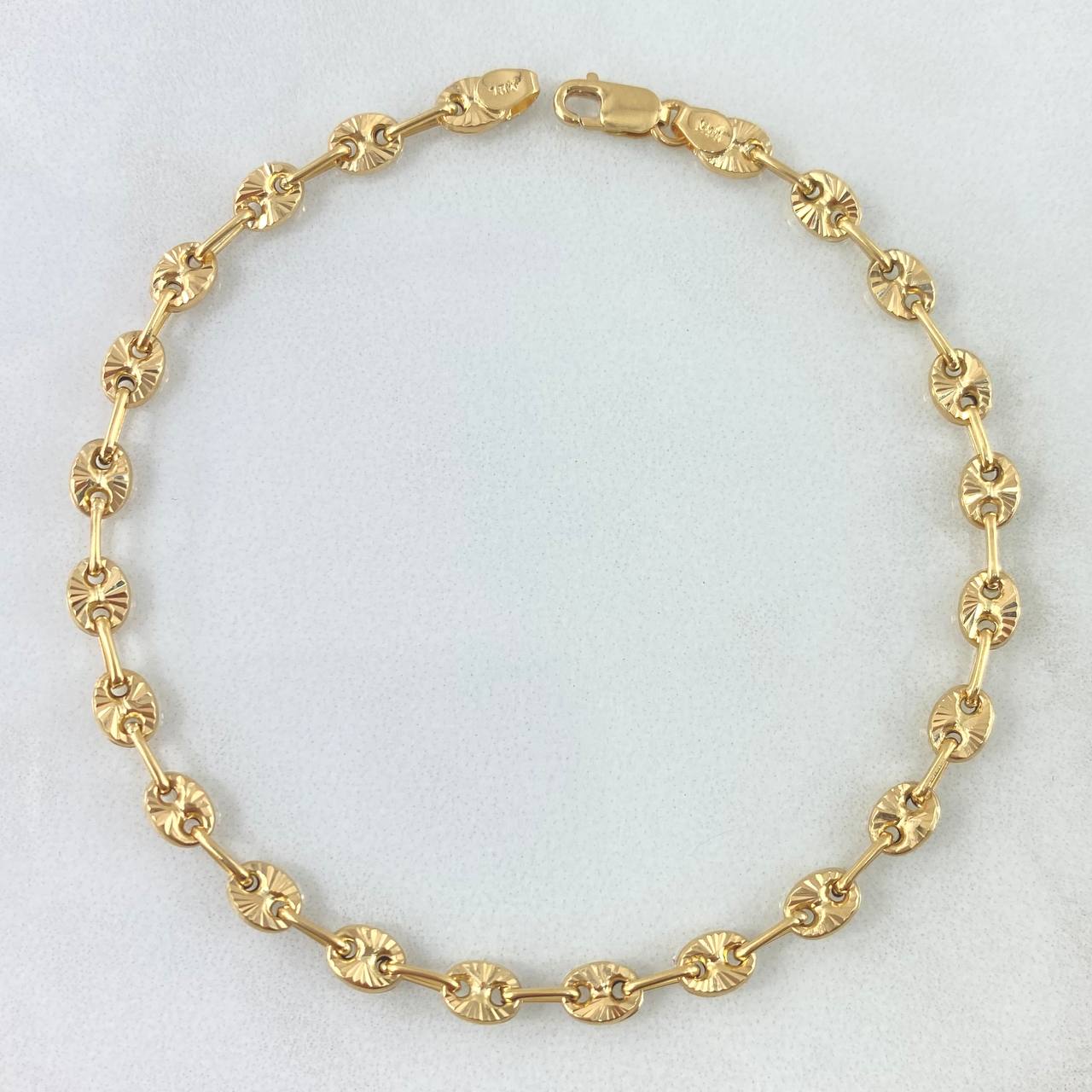 Pulso GC 3.65gr / 19cm / 4mm Diamantado Oro Amarillo 18K ©