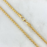 Cadena Ice 18.8gr / 60cm / 3mm Oro Amarillo +3 18K