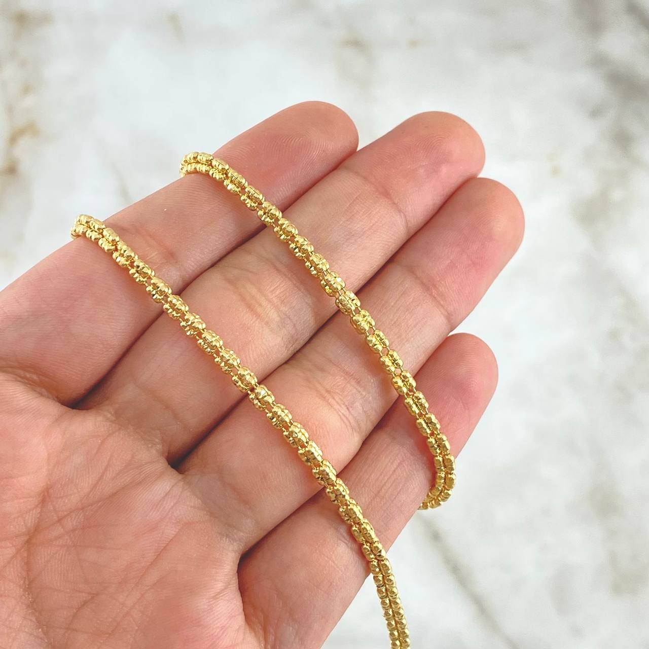 Cadena Ice 18.8gr / 60cm / 3mm Oro Amarillo +3 18K