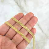 Cadena China 15.3gr / 60cm / 5mm Oro Amarillo +0 18K *