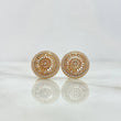 Topos Caleidoscopio 4.3gr / 14mm Circones Blancos Oro Amarillo 18K ©