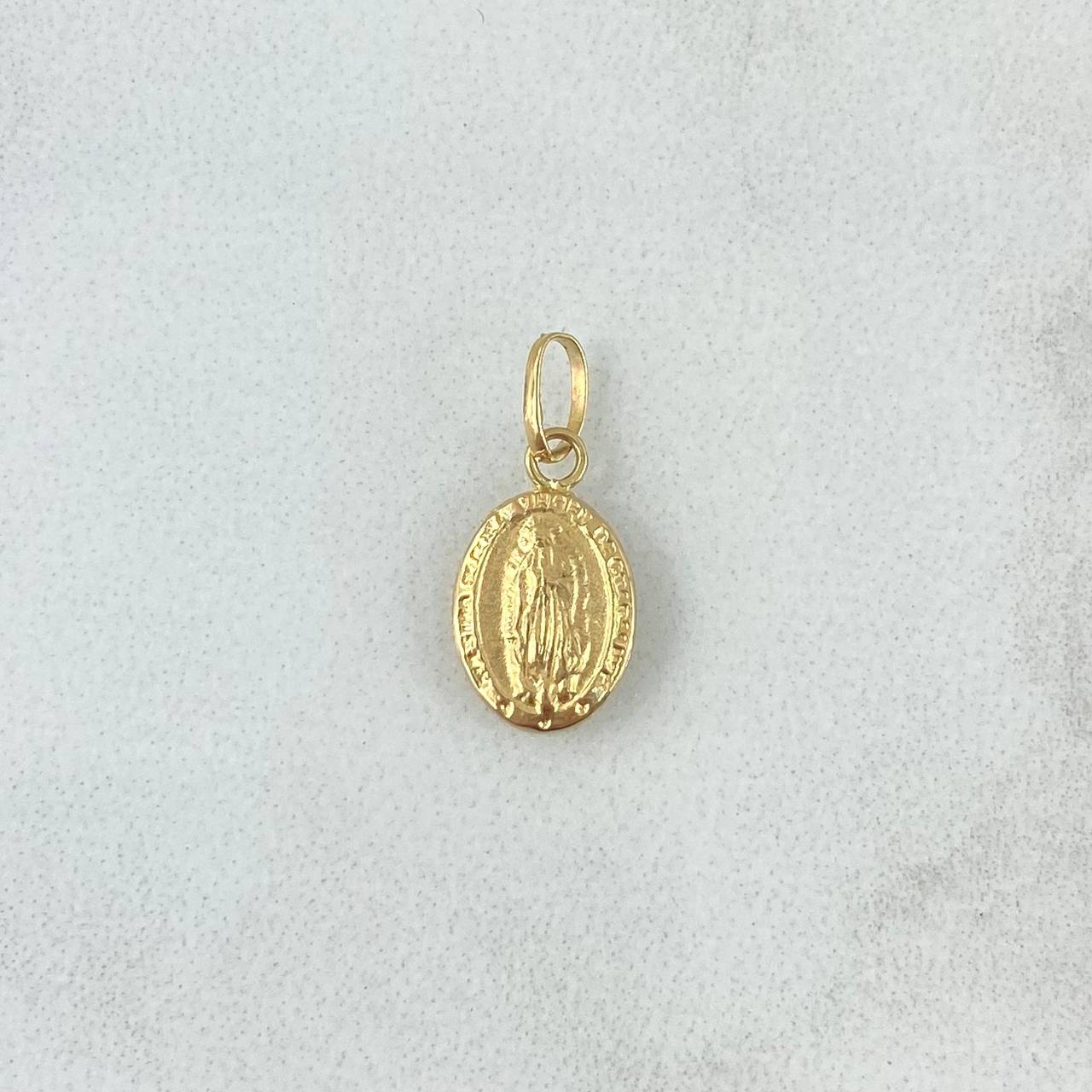 Dije Virgen Guadalupe 0.3gr / 1.6cm / Troquelado Oro Amarillo 18K