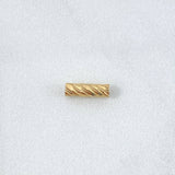 Herraje Cilindro 0.25gr / 1cm / Diamantado Oro Amarillo 18K *