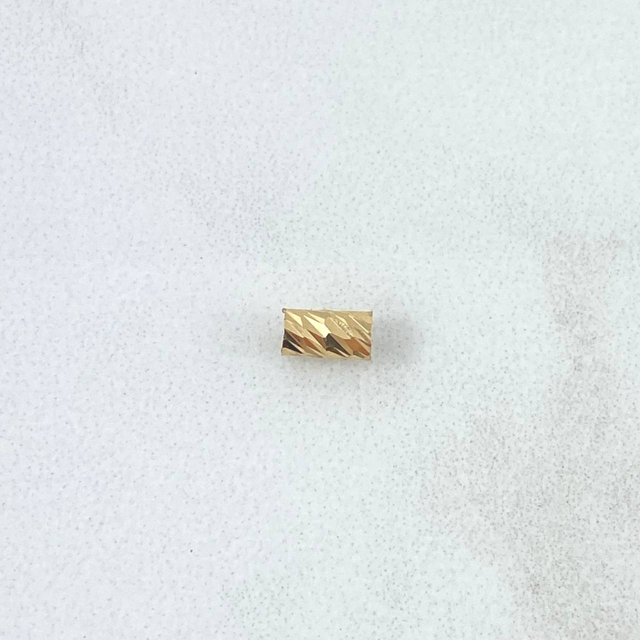 Herraje Cilindro 0.15gr / 0.5cm / Diamantado Oro Amarillo 18K *