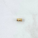 Herraje Cilindro 0.15gr / 0.5cm / Diamantado Oro Amarillo 18K *