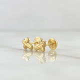 Topos Cruz Rayada 0.7gr / 8mm Oro Amarillo 18K *