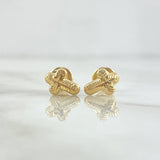 Topos Cruz Rayada 0.7gr / 8mm Oro Amarillo 18K *