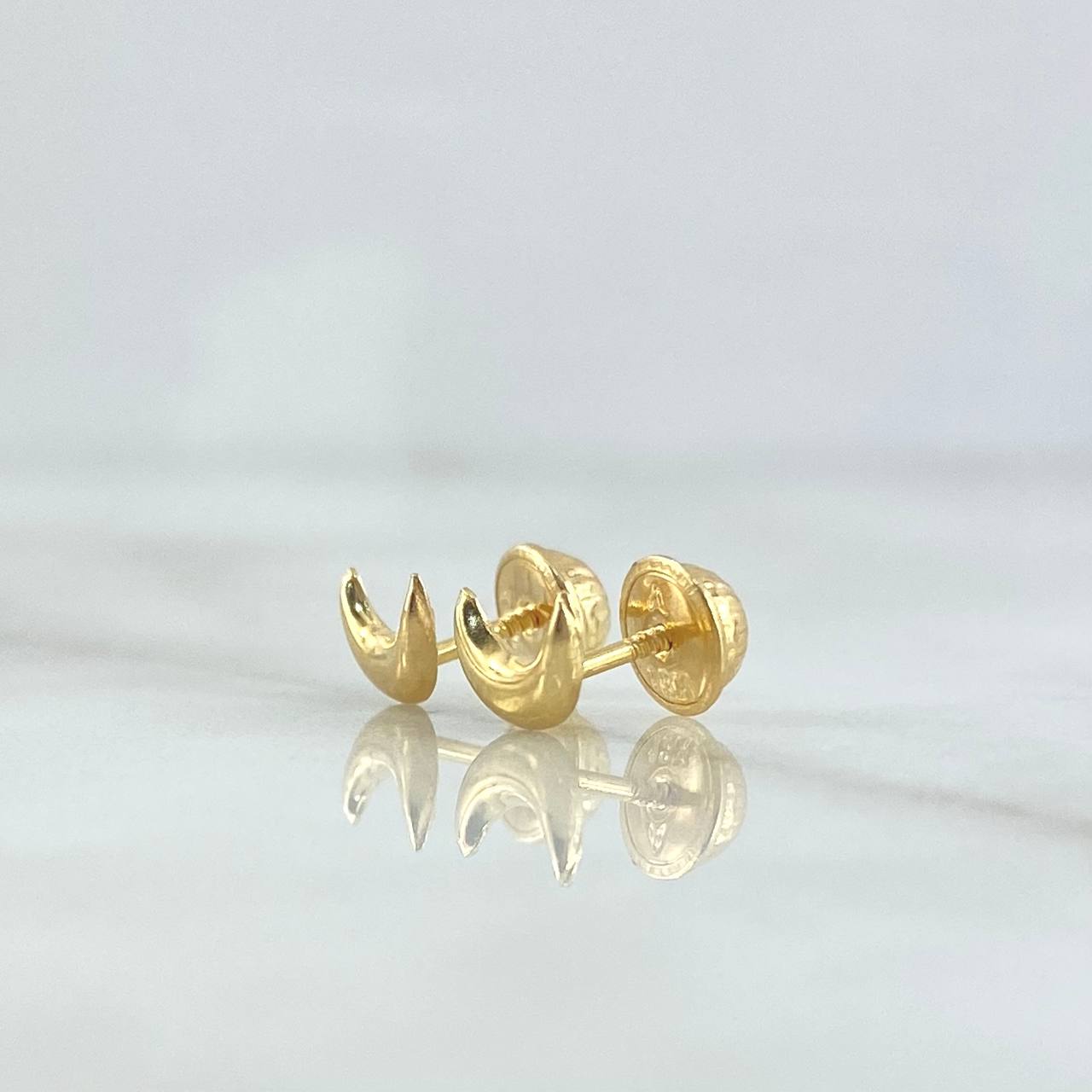 Topos Luna 0.5gr / 5mm Lisa Oro Amarillo 18K *