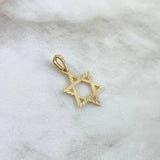 Dije Estrella de David 0.85gr / 2.7cm / Troquelado Oro Amarillo