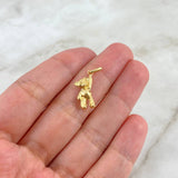 Dije Oso 0.75gr / 2.4cm / Troquelado Oro Amarillo ©