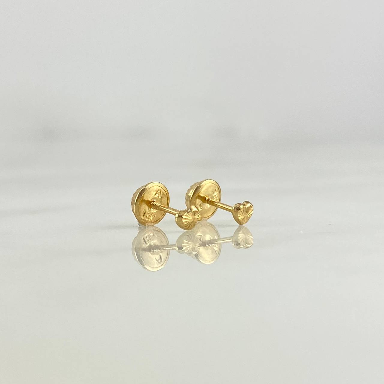 Topos Corazon 0.4gr / Diamantado Oro Amarillo