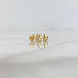 Topos Corazon 0.7gr / Diamantado Oro Amarillo