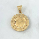 Fabricacion Bajo Pedido Dije Medallon Letra Personalizable 8gr / Diamantada Circones Blancos Oro Amarillo 18K