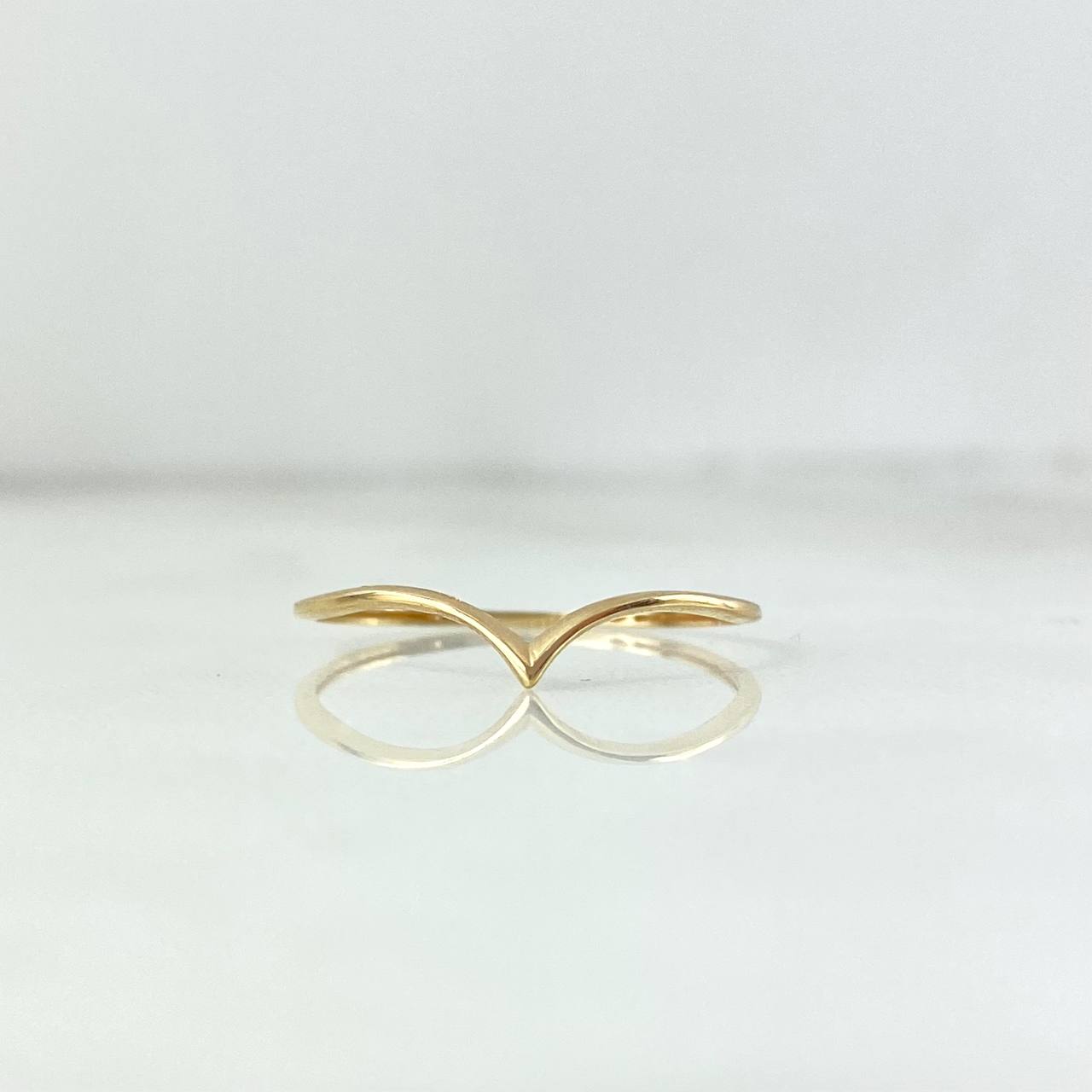 Anillo Tiara En V 0.65gr / T8 / Oro Amarillo