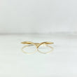 Anillo Tiara En V 0.65gr / T8 / Oro Amarillo