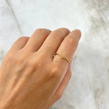 Anillo Tiara En V 0.65gr / T8 / Oro Amarillo