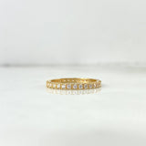 Anillo Churumbela 1.9gr / T6 / Circones Blancos Oro Amarillo