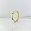 Anillo Churumbela 2.05gr / T7 1/4 / Circones Verdes Oro Amarillo