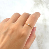 Anillo Solitario 1.35gr / T7 3/4 / Circon Blanco Oro Amarillo