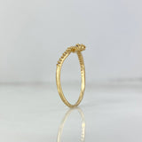 Anillo Serpiente 1.55gr / T8 / Circones Blancos Cafes Oro Amarillo